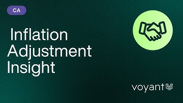 Voyant Tutorial: Inflation Adjustment Insight