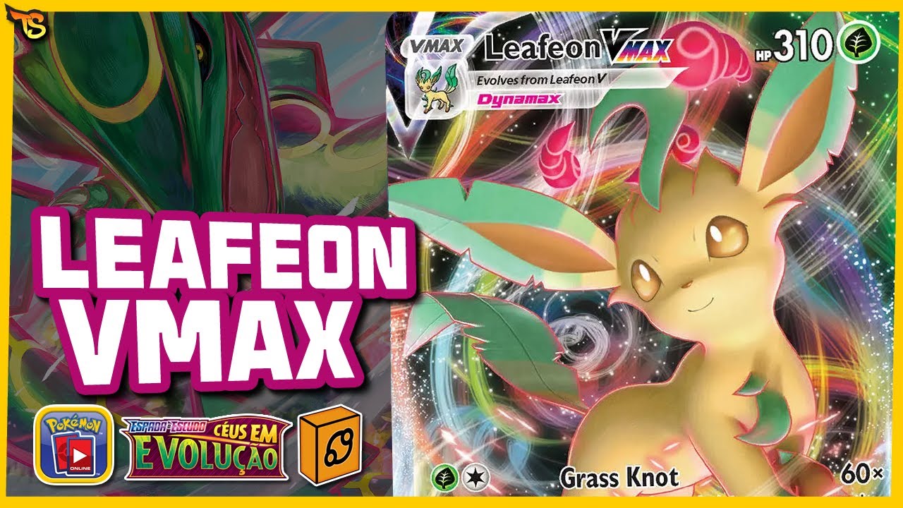 Carta Pokémon Leafeon Vmax Céus Em Evolução