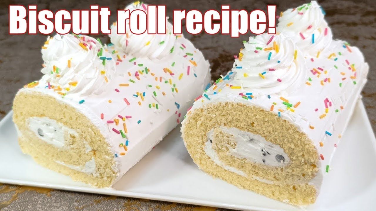 The fastest roll recipe. The easiest biscuit roll recipe! Roulette recipe! Sweet & recipes easy