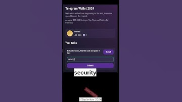 Telegram Wallet 2024 #tapswap #code #productivityadvice vid-51