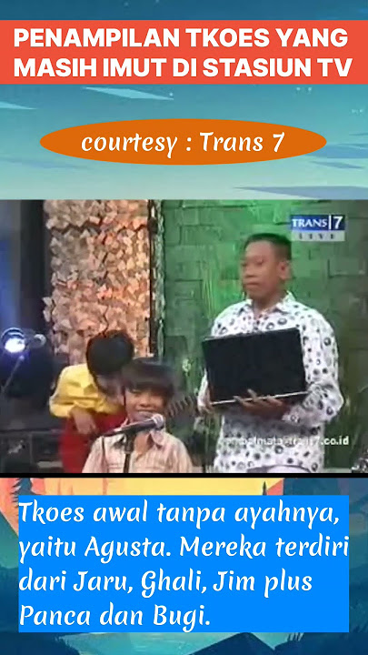 Penampilan T'koes waktu masih imut di TV #shorts #tkoes #koes plus