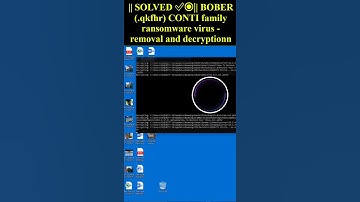 BOBER (.qkfhr) CONTI family ransomware virus #shorts #trending #BOBER