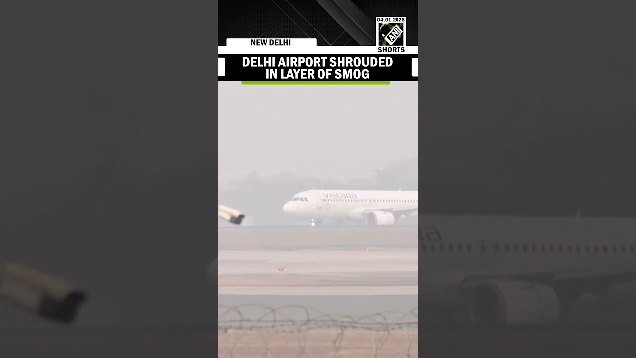 Delhi Weather: Delhi Airport shrouded in Layer of Smog, AQI around the area is 184