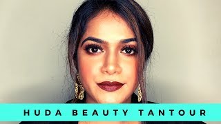 HUDA BEAUTY CREAM TO POWDER TANTOUR REVIEW + DEMO!