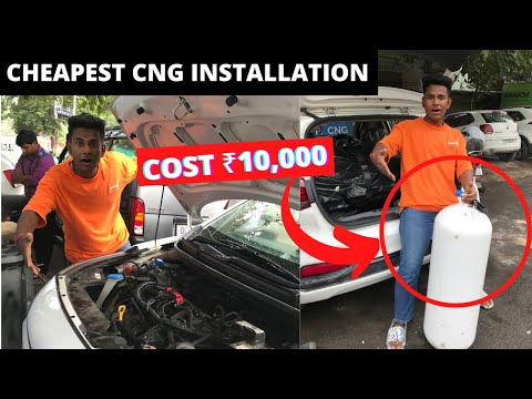 How I Installed  CNG In My Car For ₹10,000😱- Cheapest CNG Kit Market In Delhi