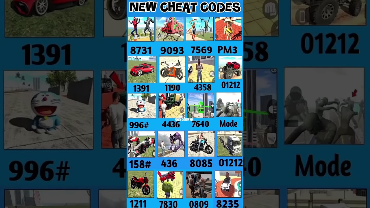 Indian Bike Driving 3D Cheat Code 