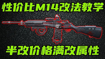 三角洲行动 最低40万，半改价格满改稳定！最纯粹的性价比M14改法教学！