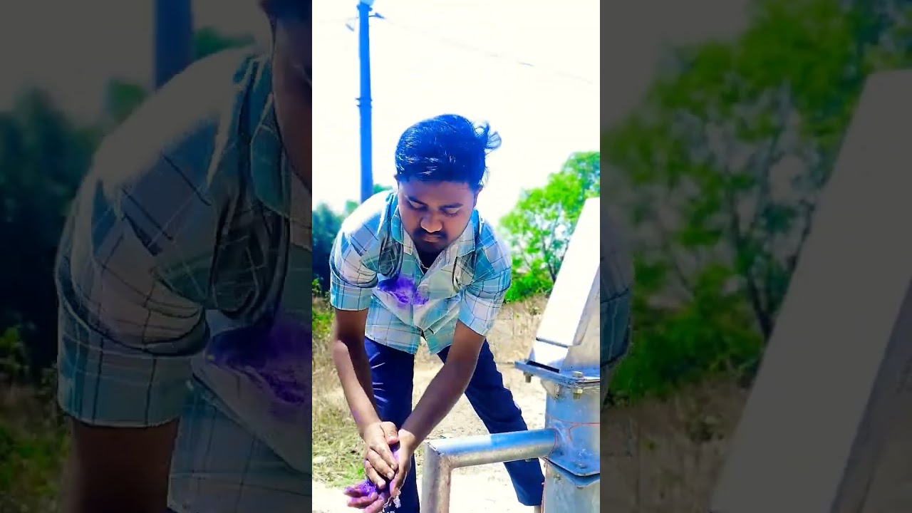 BHAI COLOUR NHI CHHUT RAHA || 😅😜😜 || #ytshorts #shortsfeed #trending #l4h #funnycomedy