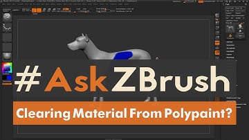#AskZBrush: “How can I clear a Material from the Colorize or Polypaint Information on a model?”
