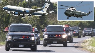 President Biden travels by plane, helicopter and motorcade ✈