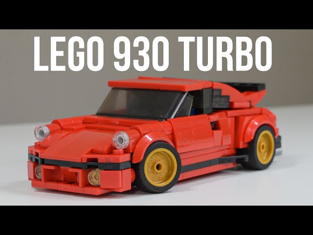 LEGO MOC Porsche 911 Turbo 3.0 - 8 stud wide Speed Champions by