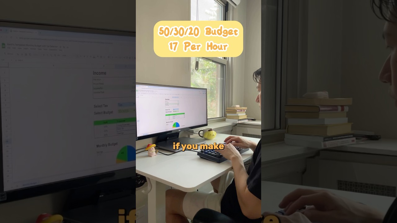 50/30/20 budget - 17 per hour