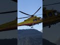 Atterraggio aw139 I-MVRK durante un intervento di soccorso alla base del Bione