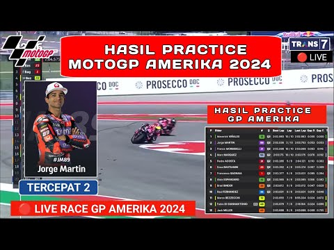 Hasil MotoGP Hari ini - Hasil Latihan Bebas 2  MotoGp Amerika 2024 - Jadwal motogp 2024