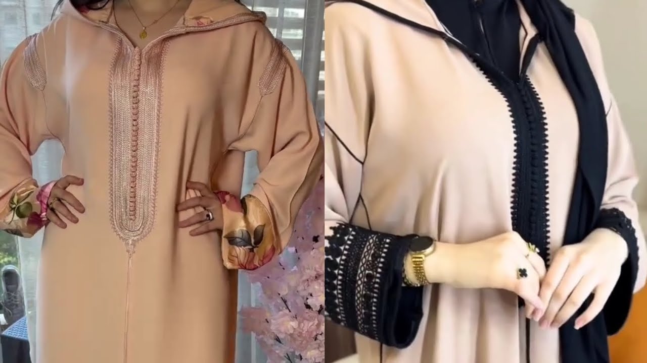 الجديد في خياطة الجلابة المغربية باخر مدارج فالخياطة لسنة 2026# jellaba marocaine