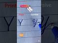 " Y " in Cursive Writing | How to write in cursive | Cursive Handwriting Practice|#cursive #abcd#fyp