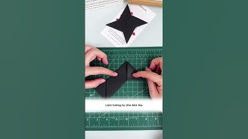 Cách gấp giấy thành phi tiêu ninja 🥷