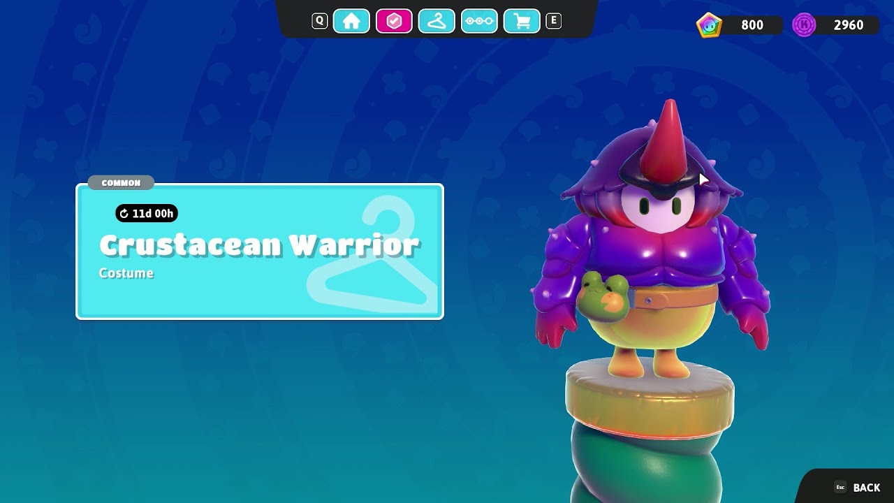 Fall Rewards Fall Guys Lobstar League Rewards item shop - YouTube