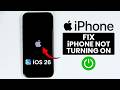 iPhone not Turning ON - Black Screen Problem (FIXED)