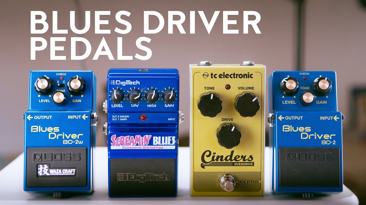 4 Blues Driver Style Pedals Boss BD, Waza Craft, Mooer, Keeley