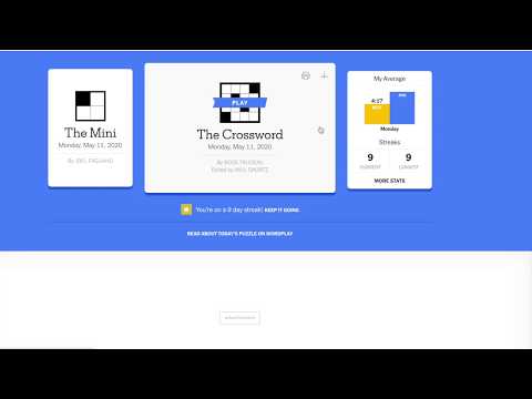 NYT Crossword Puzzle TUTORIAL - MONDAY May 11, 2020