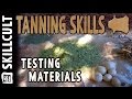 Testing a Bunch of Natural Leather Tanning Materials- leaves, barks, roots, acorn caps, etc.