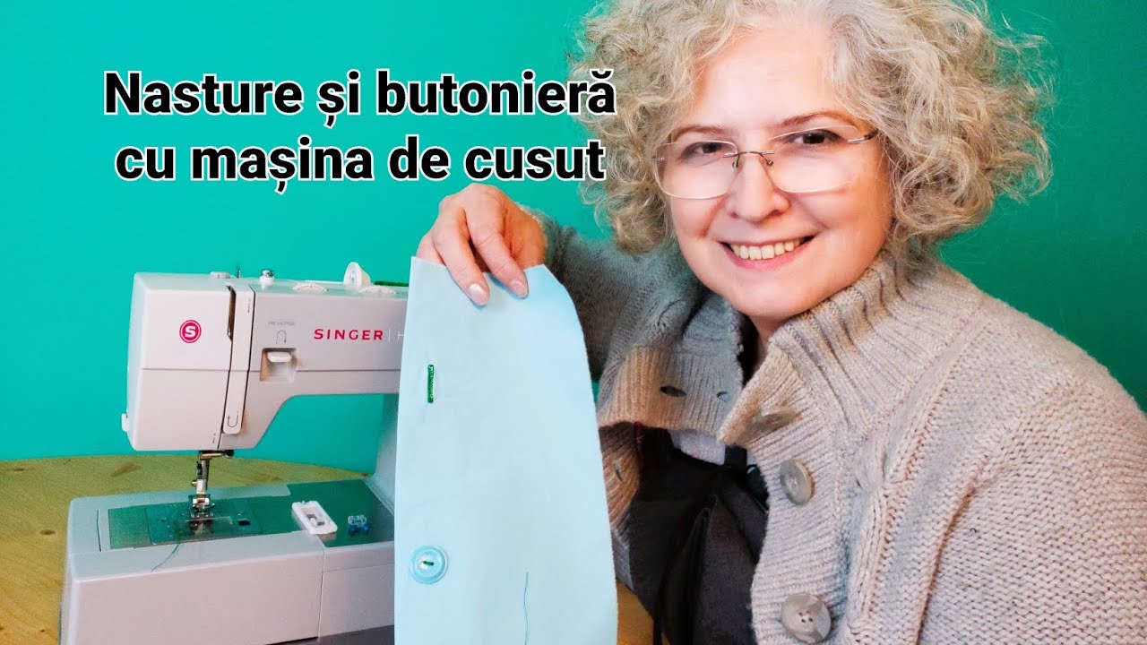 Nasture și butonieră cu mașina de cusut