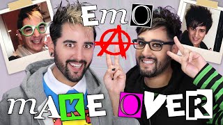 Transforming Into Our Younger Selves - EMO MAKEOVER 💜🖤 The Welsh Twins