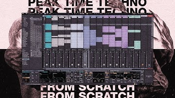 Full Peak Time Techno Track vanaf nul (gratis sjabloon) [Ableton Techno Tutorial]