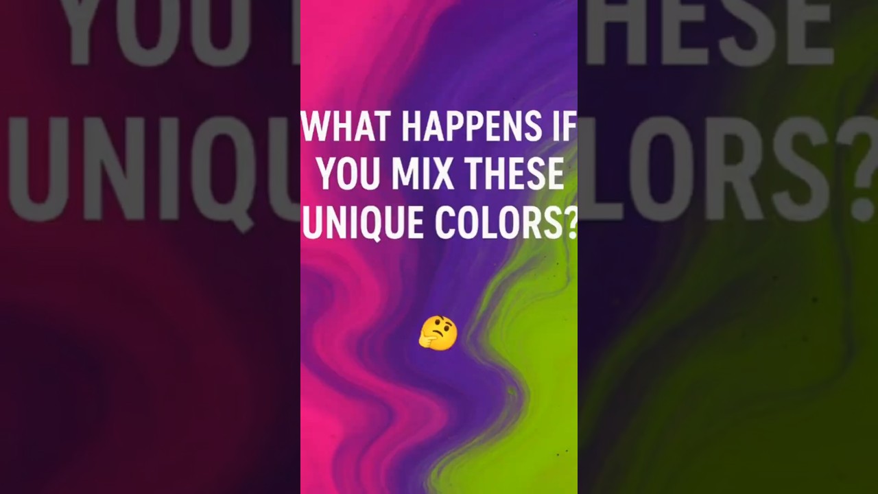 Mixing Magenta + Orange + Purple... Unexpected Result! 