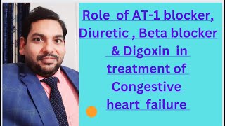 Role of AT-1 blocker, Diuretic, Beta blocker-1 & Digoxin in treatment of congestive heart failure