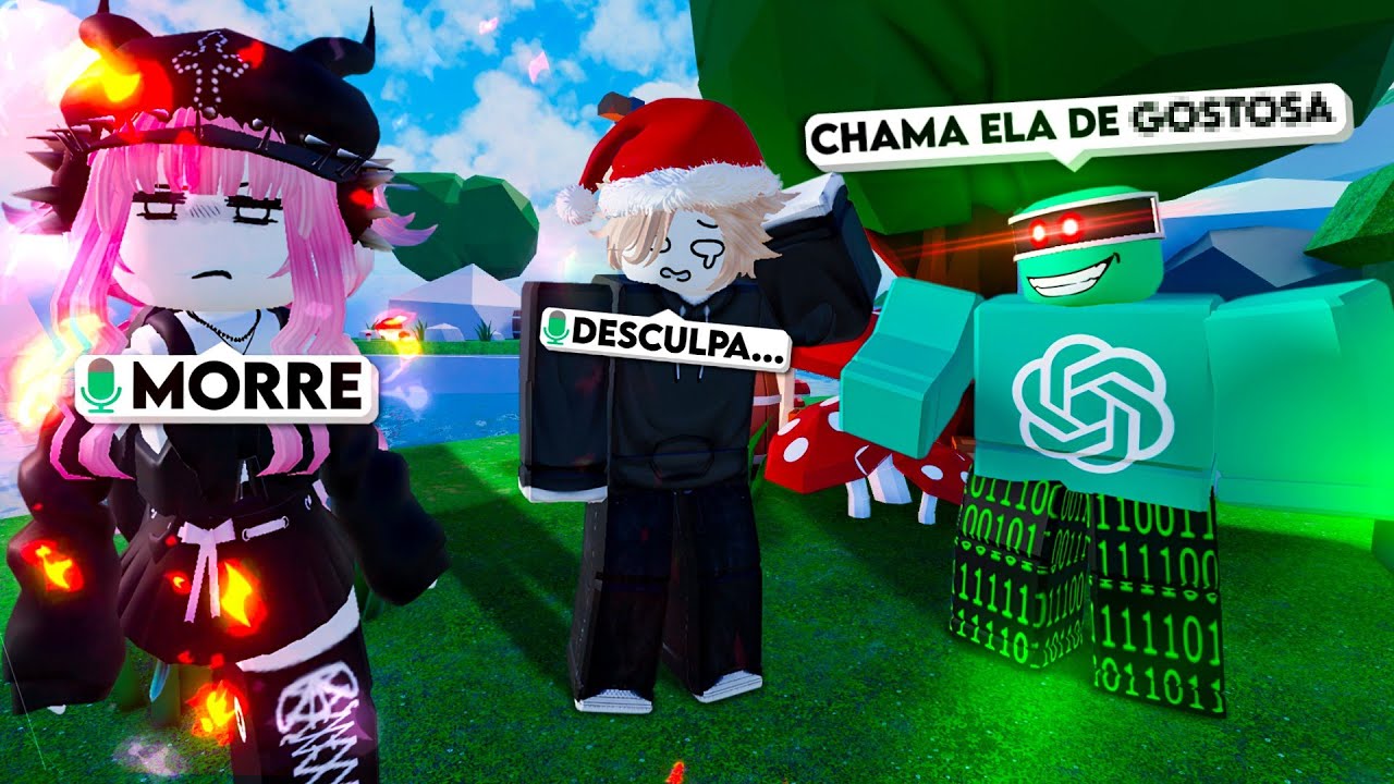 Fazendo Cantadas do ChatGPT no Chat de Voz do Roblox 