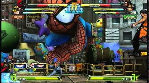 Marvel Vs Capcom 3 Xbox Live Player Match vs X D4RK KN1GH7 X