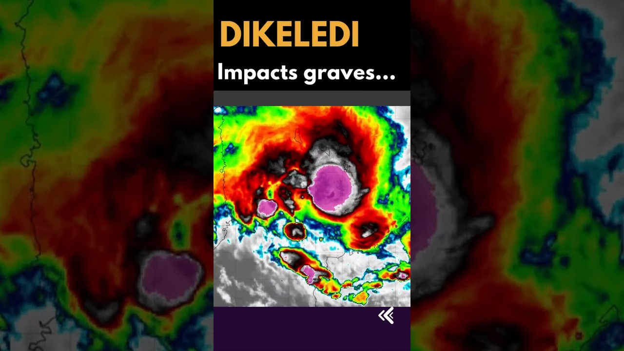 Dangereux cyclone Dikeledi, menace d’inondation… #weather #maurice #tropicale #cyclone #news