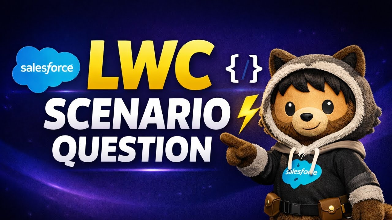LWC Scenario Based Interview Question | Step-by-Step Lightning Web Component Implementation