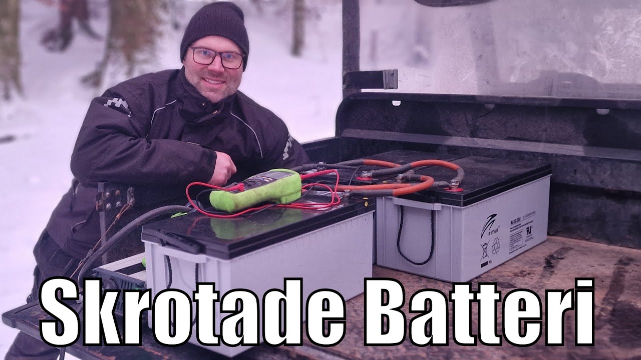 Värmer stugan för 0kr med skrotade batterier