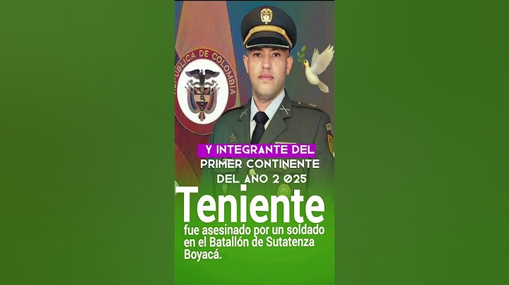 Soldado le quita la vida al comandante el Teniente Jeisson Higuera
