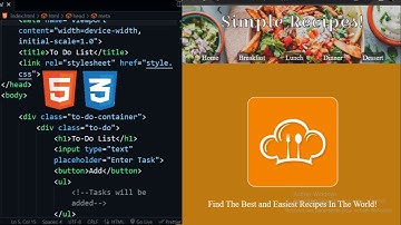 Coding Chronicles: Building a Recipe App Using ONLY HTML And CSS [Coding Project no.4]