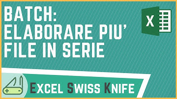 Modalità Batch - Excel Swiss Knife
