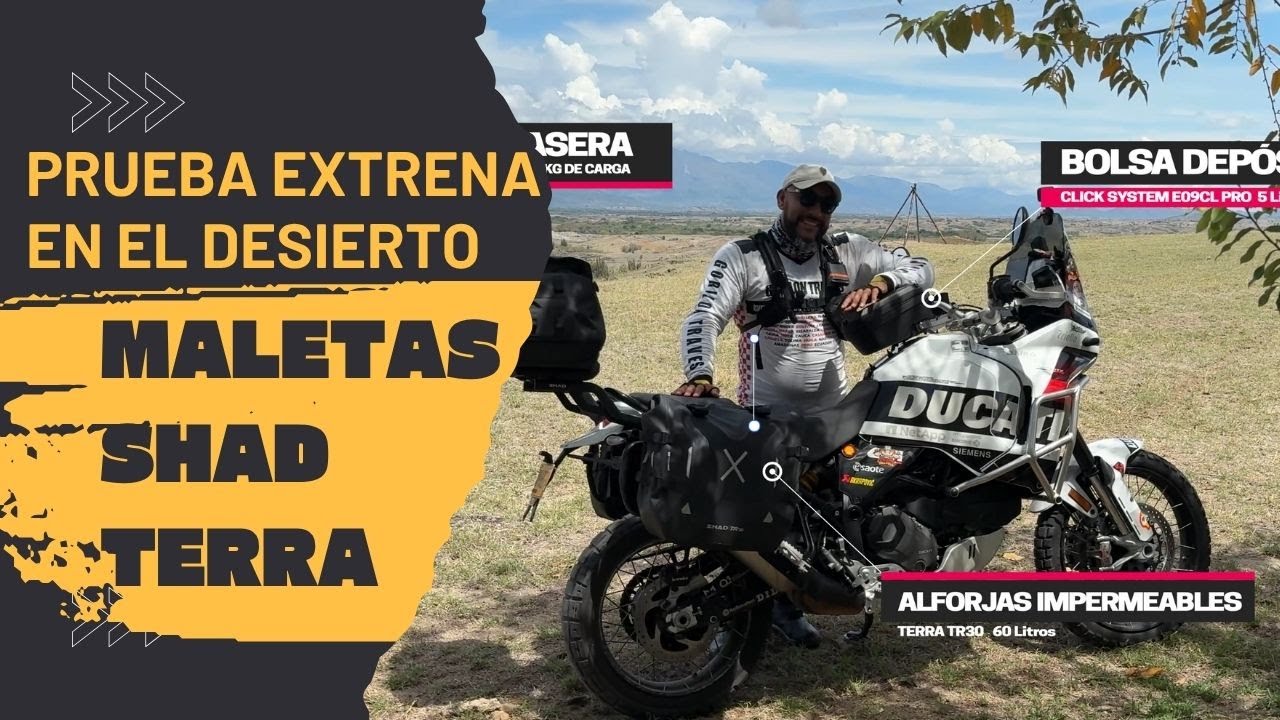 MALETAS SHAD TERRA - PRUEBA EXTREMA EN EL DESIERTO