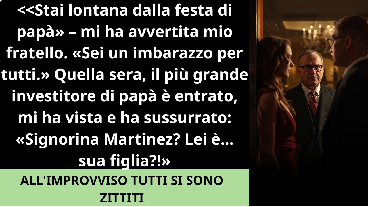 Mi hanno esclusa dalla festa di papà…Ma il suo socio mi ha riconosciuta ed è rimasto senza parole