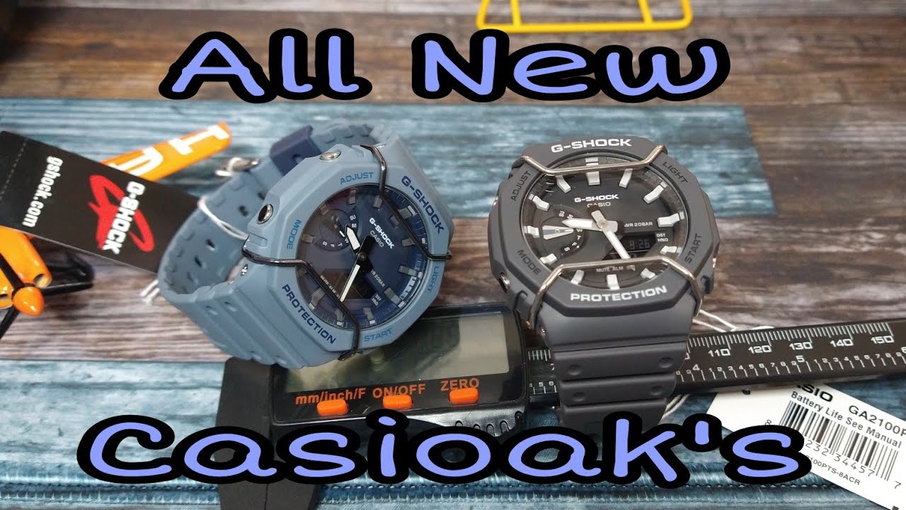 G-Shock GA2100PTS-8A & GA2100PT-2A Tone-on-Tone Wire Face Casioaks