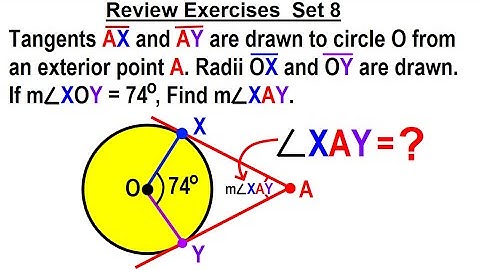 Geometry - Ch. 6: Circles (35 of 39) Review Exercise: Set 8 of 12