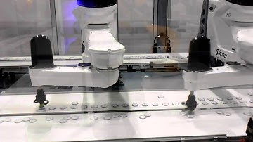 Staubli SCARA robots stacking poker chips