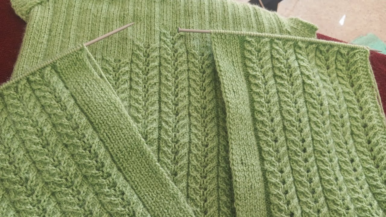 Latest And Beautiful Knitting Pattern For Ladies Jacket, Gents (part 1) step by step