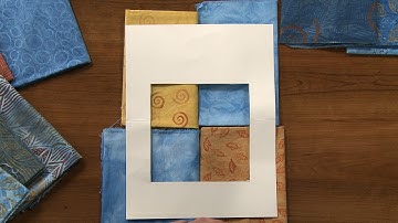 Using a Window to Choose Quilt Fabrics