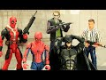 MARVEL'S Spider-Man Rescues Batman kidnapped by Deadpool and Joker | Figure Stopmotion