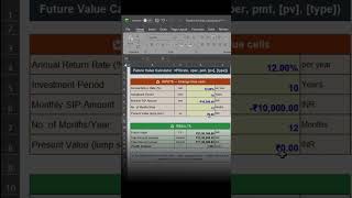 Simple SIP Calculator using formula
