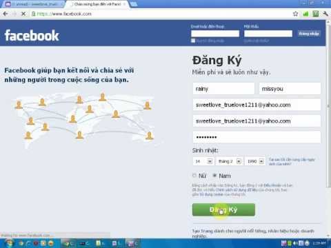 Hướng dẫn đăng ký facebook - đăng kí tài khoản fb