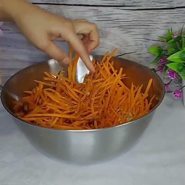 Корейский салат! Быстро и вкусно! - YouTube